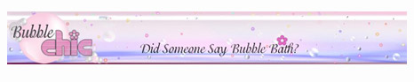 Bubble Chic Website Banner